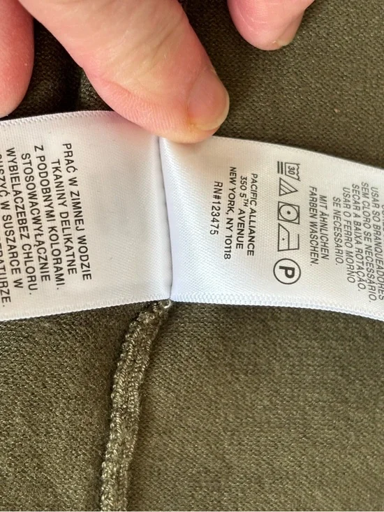 Jones New York Open-Front Olive Green Women's S Cardigan Sweater Nice Weight - Picture 7 of 9